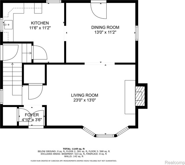 3951 Devonshire Rd, Detroit, MI 48224 - floor plan / room layout