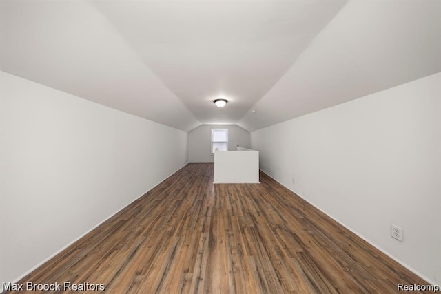 17187 Vaughan St, Detroit, MI 48219 - additional living space featuring lofted ceiling and dark wood-type flooring