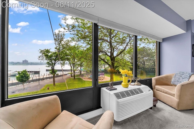 1001 W Jefferson Ave Unit 2I, Detroit, MI 48226 - sunroom / solarium with a water view