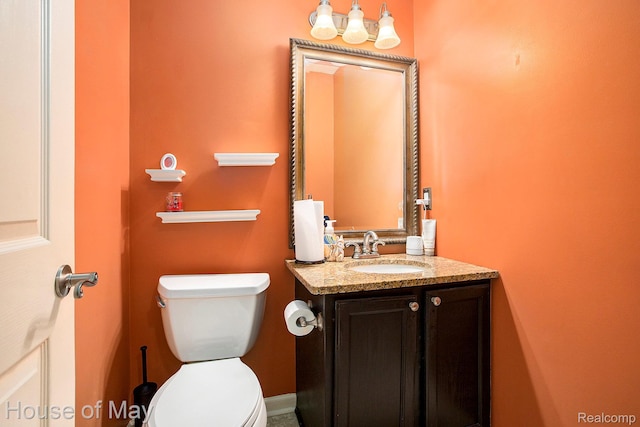 47951 Picadilly Ct, Canton, MI 48187 - half bathroom featuring vanity and toilet