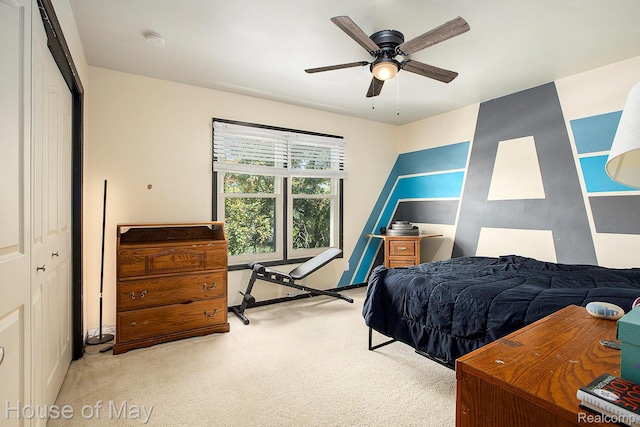 47951 Picadilly Ct, Canton, MI 48187 - bedroom with carpet floors and ceiling fan