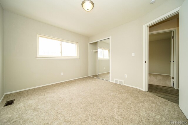 16282 Evergreen Ave, Eastpointe, MI 48021 - unfurnished bedroom with carpet flooring, baseboards, and a closet