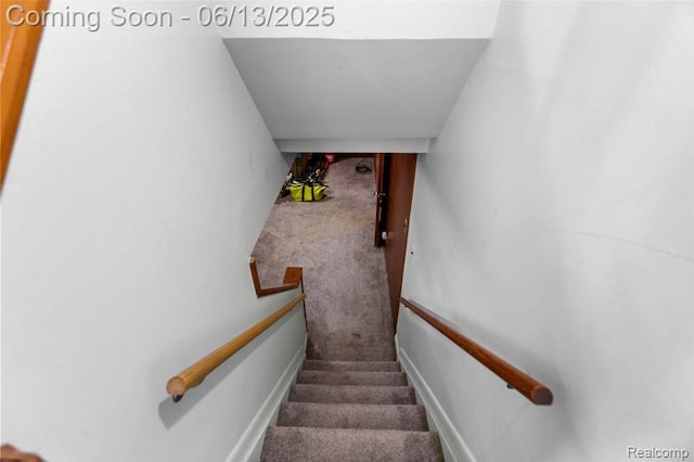 32702 Winona St, Westland, MI 48185 - staircase featuring carpet flooring