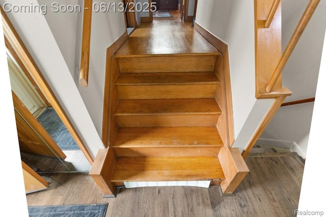 32702 Winona St, Westland, MI 48185 - stairway featuring wood finished floors