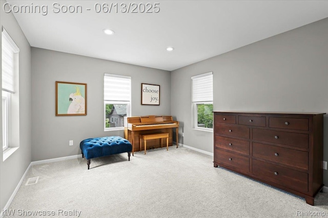 3278 Tyler Ave, Berkley, MI 48072 - sitting room featuring light colored carpet and recessed lighting