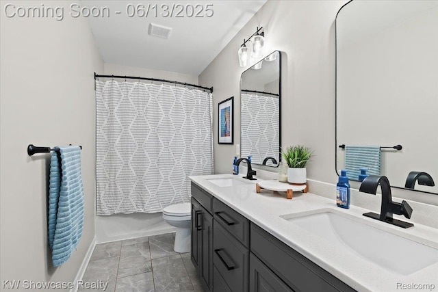 3278 Tyler Ave, Berkley, MI 48072 - bathroom featuring double vanity and curtained shower