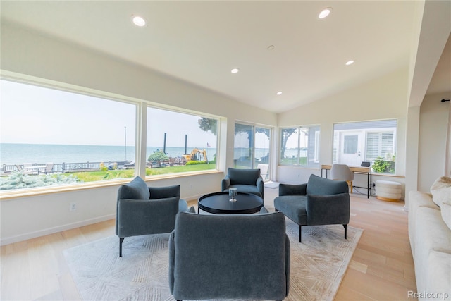 29899 E River Rd, Grosse Ile, MI 48138 - lobby featuring recessed lighting and lofted ceiling