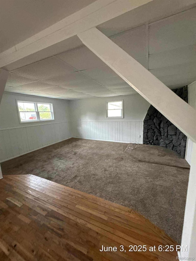 7025 Coldwater Rd, Flushing, MI 48433 - bonus room featuring wood-type flooring, plenty of natural light, and wainscoting