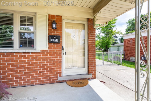 30731 Middlebury St, Westland, MI 48186 - view of exterior entry with brick siding
