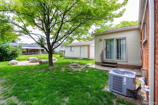 30731 Middlebury St, Westland, MI 48186 - view of yard with an outdoor fire pit