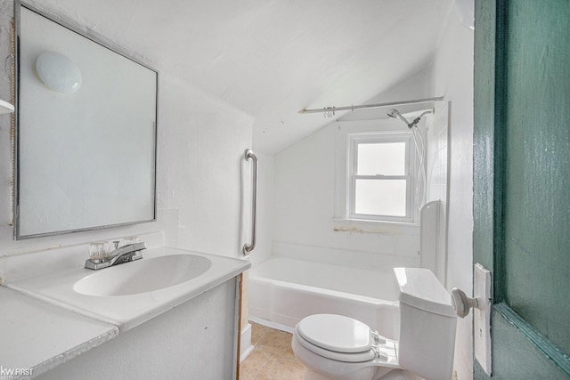 148 N Wayne Rd, Westland, MI 48185 - full bathroom with toilet, shower / tub combination, vanity, and tile patterned flooring