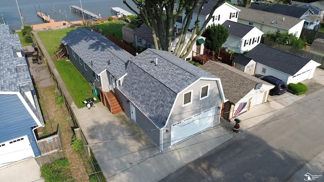 3117 Morin Point St, Erie, MI 48133 - aerial perspective of suburban area with a large body of water