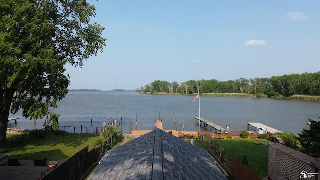 3117 Morin Point St, Erie, MI 48133 - water view featuring a boat dock