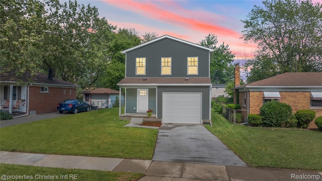 22114 Pleasant Ave, Eastpointe, MI 48021 - traditional-style house featuring driveway and a garage