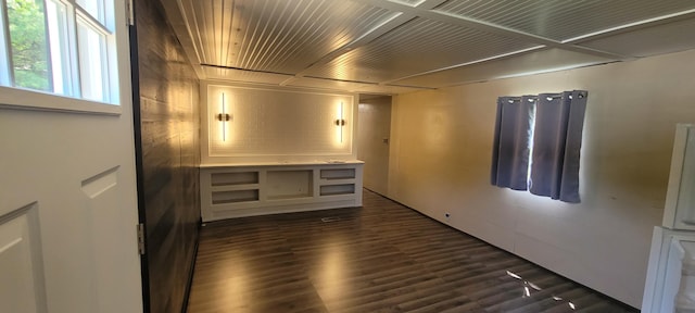 728 Crystal Ln, Mears, MI 49436 - empty room with dark wood-style flooring