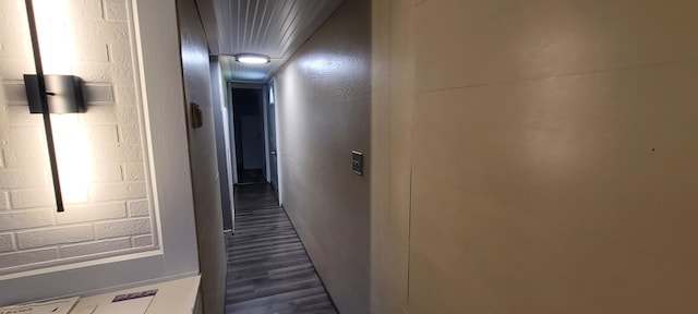 728 Crystal Ln, Mears, MI 49436 - corridor with dark wood-style floors
