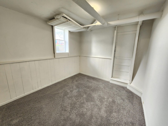 320 W Vine St, Kalamazoo, MI 49001 - below grade area with wainscoting and carpet flooring