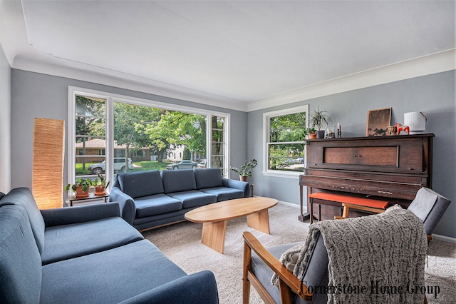 2308 Godwin Ave SE, Grand Rapids, MI 49507 - carpeted living room with baseboards