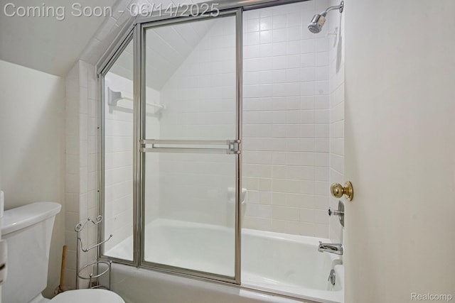9818 Burning Tree Dr, Grand Blanc, MI 48439 - bathroom featuring shower / bath combination with glass door and toilet