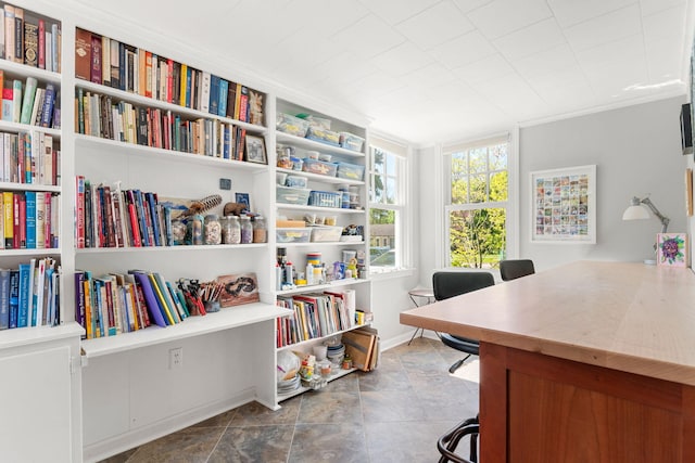 1308 Linwood Ave, Ann Arbor, MI 48103 - office featuring stone finish floors and baseboards