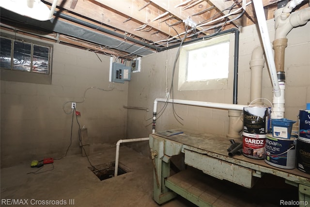 20375 Sumpter Rd, Belleville, MI 48111 - below grade area featuring electric panel