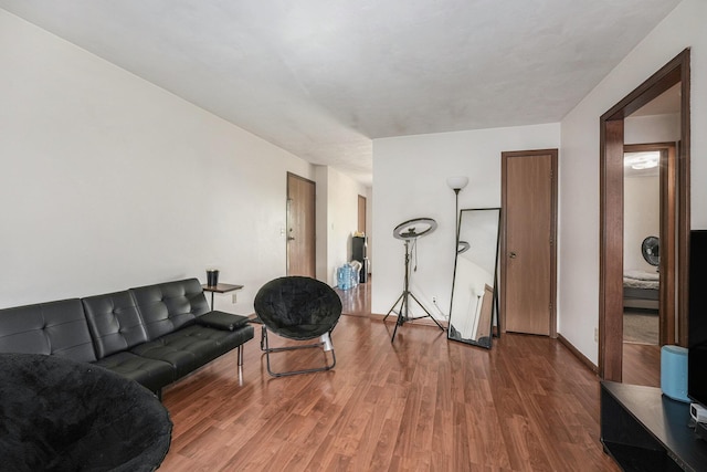 41 E 48th St, Holland, MI 49423 - living area featuring wood finished floors and baseboards