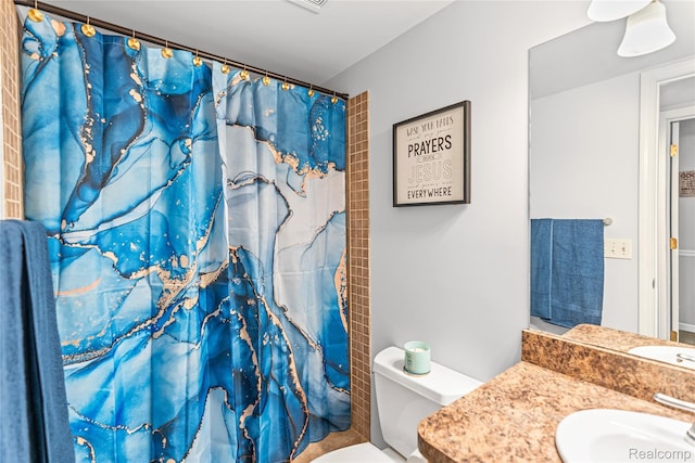 1015 Timber Ridge Ct, Grand Blanc, MI 48439 - full bath with vanity, toilet, and curtained shower