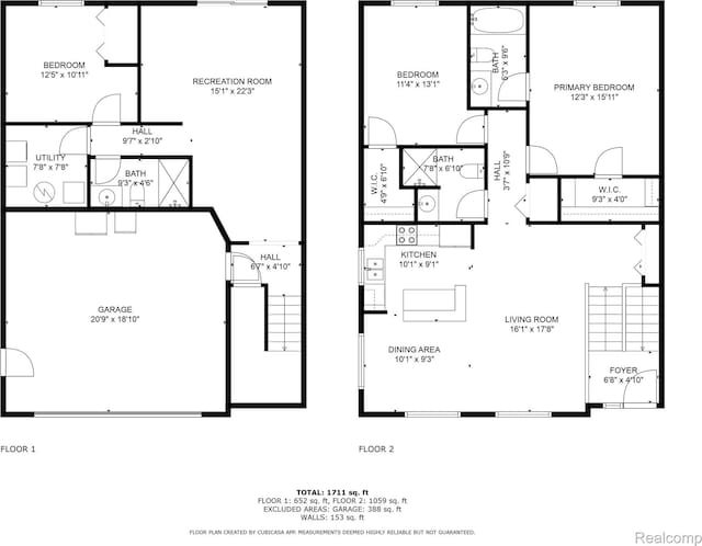 1015 Timber Ridge Ct, Grand Blanc, MI 48439 - floor plan / room layout