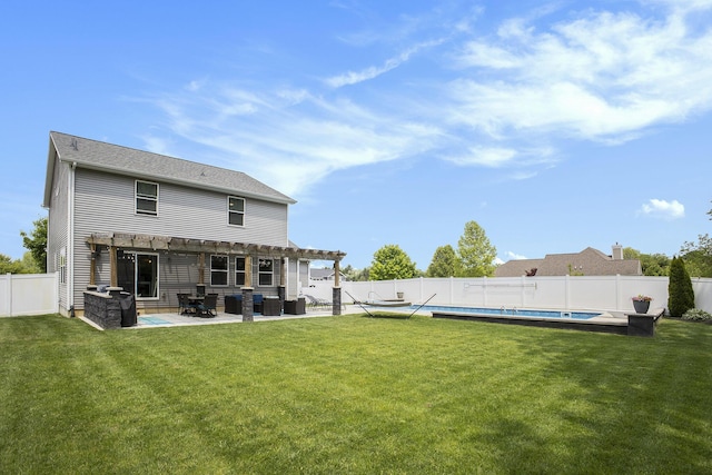 82 Dickens St, Spring Arbor, MI 49283 - back of property featuring a pergola and a patio area