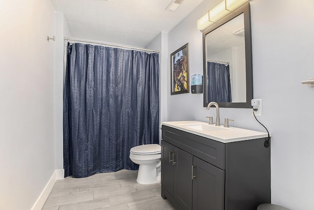 82 Dickens St, Spring Arbor, MI 49283 - full bathroom featuring toilet, vanity, wood finished floors, and a shower with curtain