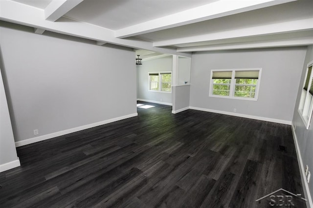2832 N W River Rd, Sanford, MI 48657 - empty room with baseboards and dark wood-style floors