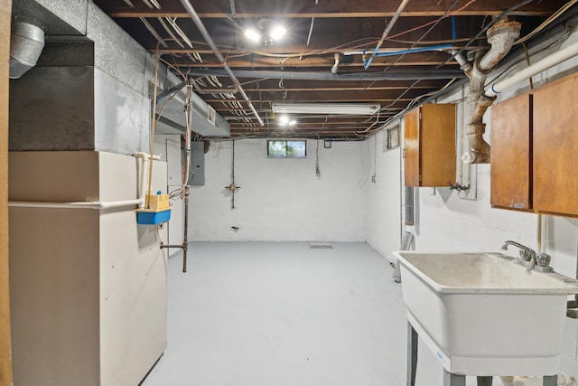 1279 Cunningham, Jackson, MI 49201 - basement with a sink
