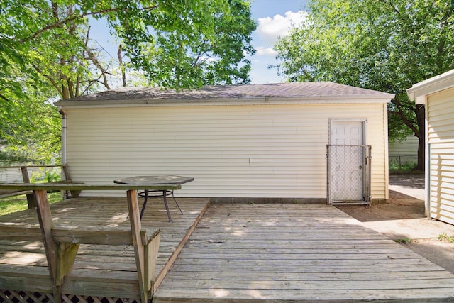 1279 Cunningham, Jackson, MI 49201 - view of wooden deck