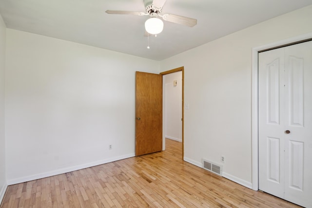 1279 Cunningham, Jackson, MI 49201 - unfurnished bedroom featuring light wood-style floors, baseboards, and a closet