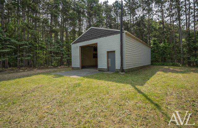 7936 Whitehall Rd, Whitehall, MI 49461 - view of outbuilding with a forest view