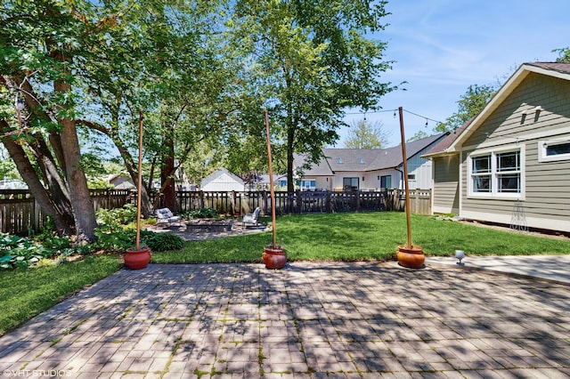 224 S Jameson St, New Buffalo, MI 49117 - view of patio / terrace featuring an outdoor fire pit