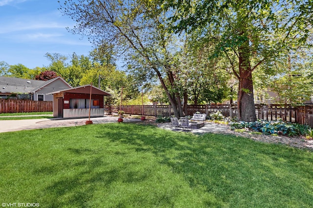 224 S Jameson St, New Buffalo, MI 49117 - view of yard with a patio