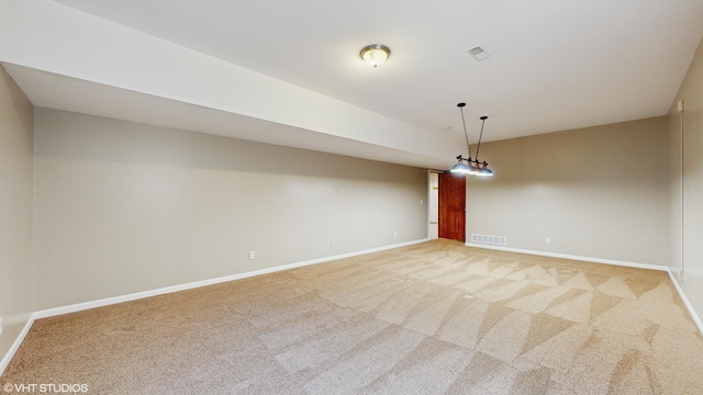 224 S Jameson St, New Buffalo, MI 49117 - empty room featuring baseboards and light carpet