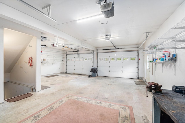 224 S Jameson St, New Buffalo, MI 49117 - garage featuring a garage door opener