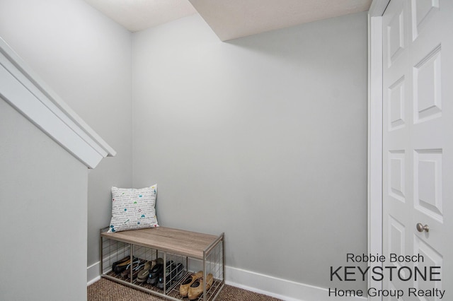 881 Cobblestone Way Dr SE, Byron Center, MI 49315 - mudroom featuring carpet floors and baseboards