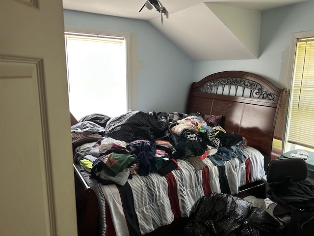 2318 Reid St, Flint, MI 48503 - bedroom featuring vaulted ceiling