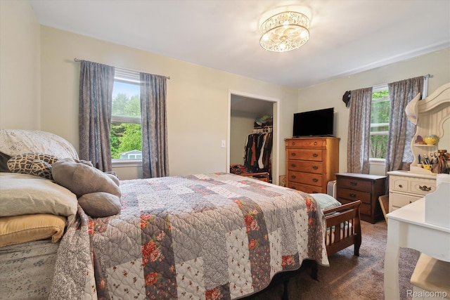 3889 Burnside Rd, Otter Lake, MI 48464 - carpeted bedroom with a walk in closet and a closet