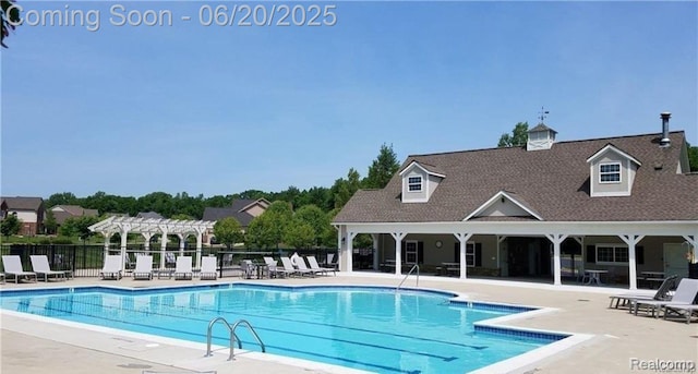 825 Mcintosh Ct, Oakland, MI 48363 - community pool featuring a pergola and a patio