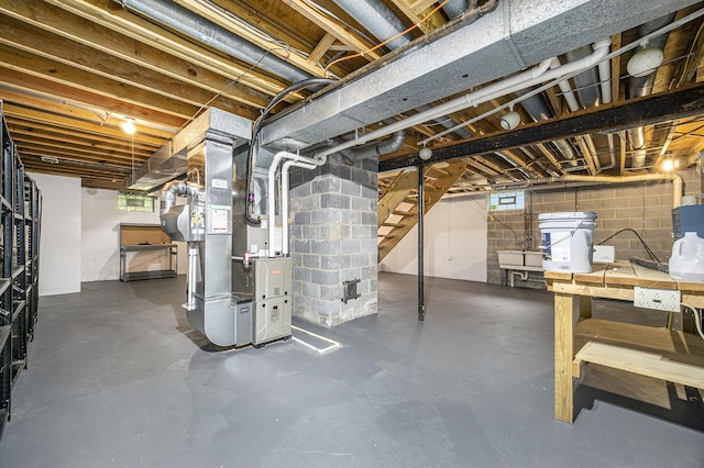 2800 Kimberley Rd, Ann Arbor, MI 48104 - basement featuring heating unit