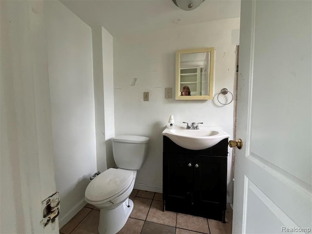 21731 Nevada Ave, Eastpointe, MI 48021 - half bath with vanity and tile patterned flooring