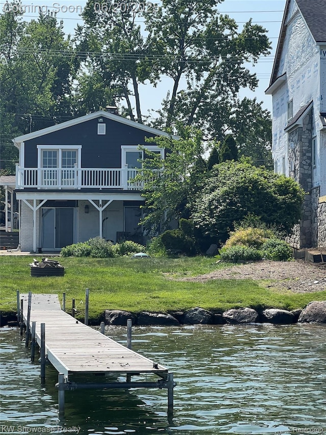 1869 Union Lake Rd, Commerce Twp, MI 48382 - dock featuring a water view