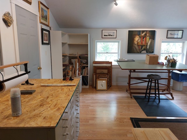 70170 Ironwood Dr, Niles, MI 49120 - kitchen featuring light wood-style flooring, baseboards, and light countertops