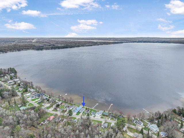 3551 W W Lake Mitchell Dr, Cadillac, MI 49601 - view of property location featuring a nearby body of water and nearby suburban area