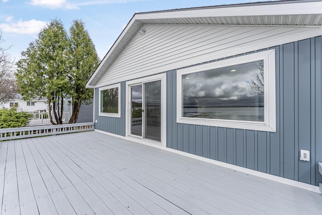 3551 W W Lake Mitchell Dr, Cadillac, MI 49601 - view of wooden terrace