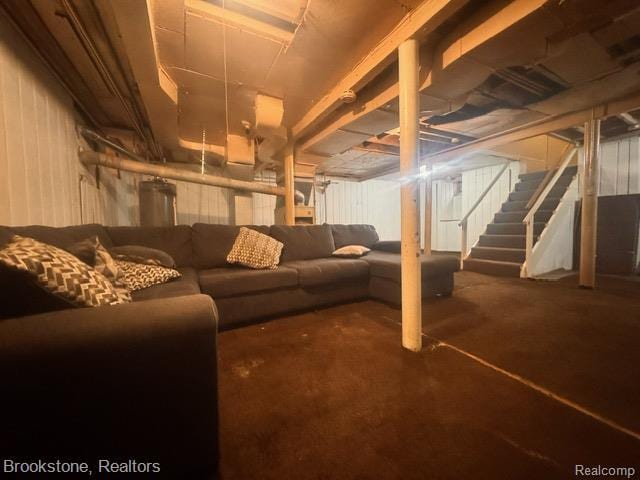 20951 Nummer St, Warren, MI 48089 - unfinished basement with stairs
